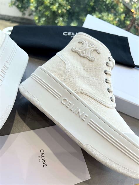 celine boots white|celine bulky laced up boot.